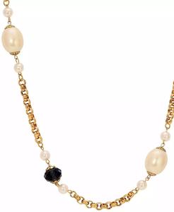 Collier long en perles de verre bleues imitation perle cultivée |   2028 - Product Image 2