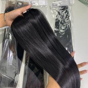 Cheveux humains de donneur unique, cheveux à texture droite de couleur noire naturelle, 100% prix d'usine, beaux cheveux humains - Product Image 1