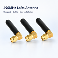 Antenne LoRa FYX 490 MHz 2,15 dBi à angle droit plaquée or, antenne UHF en caoutchouc pour modules sans fil IoT – Vente en gros