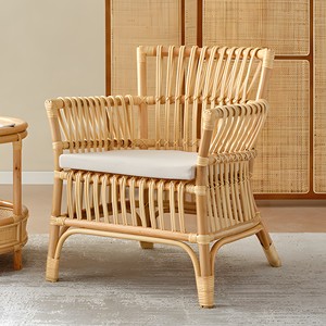 Sillas modernas para sala de estar, muebles de bistro para oficina en casa, juego de sillas de ratán tejidas a mano de alta calidad - Product Image 3