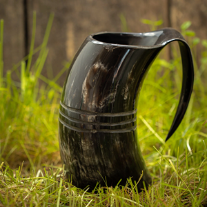 Handmade Eco-Friendly Buffalo Horn Viking Drinking Horn Mug with New Design for Beer and Coffee FAIZA CRAFT Brand - Product Image 5