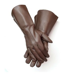 Gants en cuir de mouton véritable pour hommes, de haute qualité, à doigts entiers, compatibles avec les écrans tactiles, chauds, décontractés, à la mode, pour l'automne et l'hiver, unisexes - Product Image 6