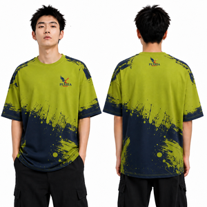 เสื้อทีมแบบกำหนดเองสำหรับผู้ใหญ่ ผ้าฝ้าย % 90 แขนสั้น คอกลม พิมพ์ลาย เสื้อยืดกีฬา ชุดยูนิฟอร์มสโมสรแข่งรถ - Product Image 1