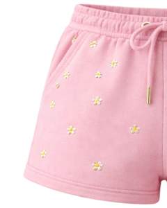 Pantalones Cortos de Mujer con Bordado de Margaritas Rosas, de Algodón y Felpa, Casuales de Verano, con Cintura Ajustable, Fabricante Personalizado, Ropa al Por Mayor - Product Image 5