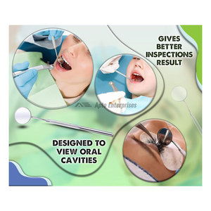 Espejo Dental con Mango de Acero Inoxidable, Manual, 6.5 Pulgadas, Espejo Bucal Profesional para Dentistas, Alta Calidad, Certificado CE, Inspección Oral - Product Image 4
