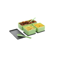 Boîte à lunch de bureau 2 compartiments, hermétique et anti-fuite, pour adultes, étudiants, pâtes, collations et repas de travail