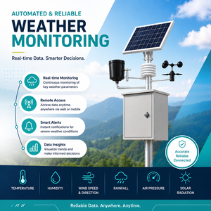 Station météo automatique intelligente |   Système de surveillance solaire 4G MQTT |   OEM disponible - Product Image 1
