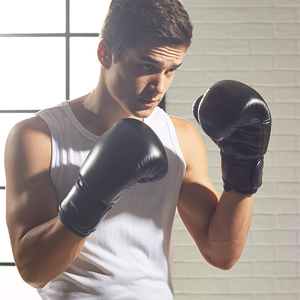 Gants de kickboxing en cuir artificiel, gants de combat en PU de qualité supérieure avec rembourrage multicouche pour l'entraînement et le sparring au kickboxing - Product Image 2