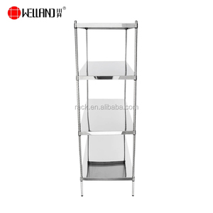 Industriale commerciale Scaffalature in <span class=keywords><strong>Acciaio</strong></span> <span class=keywords><strong>Inox</strong></span> Storage Cucina <span class=keywords><strong>Mensola</strong></span>/4-Tier Cremagliera In <span class=keywords><strong>Acciaio</strong></span> <span class=keywords><strong>Inox</strong></span> per la Cucina - Product Image 4