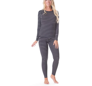 Ensemble de sous-vêtements thermiques sans couture respirants pour femmes, pour l'hiver - Product Image 1