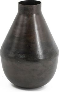 Handcrafted Rustic Bronze Finish Metal <b>Vase</b> Tall <b>Square</b> Pillar Flower Pot Industrial Style Decorative Vessel for Dried Flowers - Product Image 6