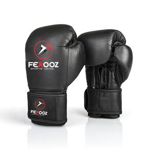 Customized Professional Adult Boxing <b>Gloves</b> Genuine Leather Hook and Loop Closure <b>Type</b> Custom Logo Design Kick Boxing Training - Product Image 1