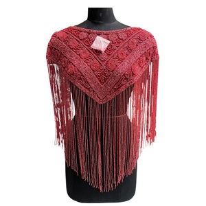 Cape en dentelle à sequins perlés 2026 avec tissu 100% coton aux meilleurs prix d'Inde - Product Image 1