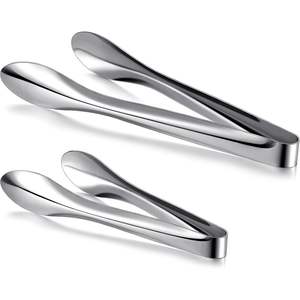 Pince à glaçons en acier inoxydable de qualité supérieure pour bar et production de vin, finition argentée - Product Image 2