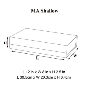 Boîte cadeau magnétique à couvercle rabattable, emballage en <span class=keywords><strong>papier</strong></span> pliable avec logo personnalisé, modèle peu profond, stock transfrontalier prêt à l'emploi - Product Image 3