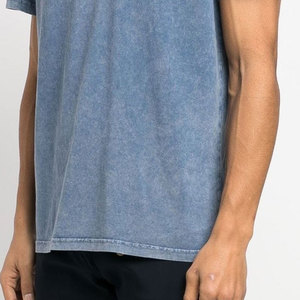 Camiseta Casual de Uso Diario con Lavado Ácido para Hombre, Camiseta de Algodón, Tela Suave, Ajuste Cómodo, Estilo Urbano Moderno - Product Image 4