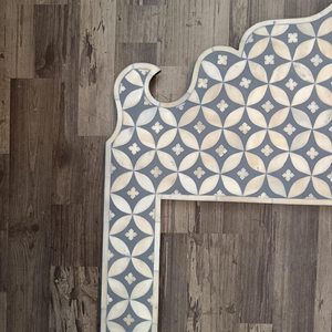 Handmade Bone Inlay <b>Arch</b> Wall Mirror MDF Decorative <b>Frame</b> with Geometric Pattern for Home Interior Design Home Interior Decor - Product Image 5
