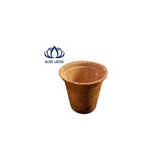 Pot en fibre de coco écologique Blue Lotus, très demandé |   Pot de fleurs rond biodégradable pour plantes d'intérieur, style campagnard, ferme - Product Image 1