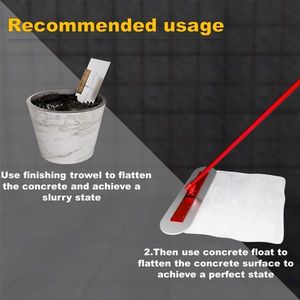 เกรียงปาดปูนสแตนเลสขนาด 48x12 นิ้ว พร้อมด้ามจับแบบประกอบได้ 4 แบบ สำหรับงานฉาบปูน - Product Image 5