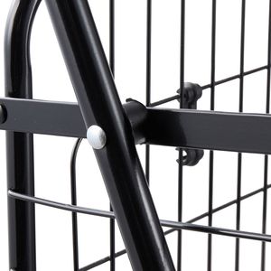 Cesta de lavandería rodante de alta resistencia con ruedas giratorias, capacidad de carga de 90 libras, carrito de compras plegable - Product Image 2