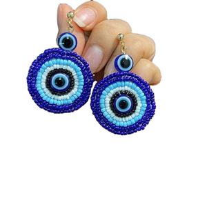 Pendientes Colgantes de Corazón Abierto con Cuentas de Semilla, Joyería de Moda para San Valentín, Venta al por Mayor por MD HANDICRAFTS - Product Image 1