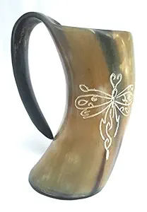Jarra de Cerveza Vikinga de Cuerno Natural Hecha a Mano, Estilo Lujoso, Apta para Lavavajillas, para Fiestas, Jarra para Sidra o Cerveza, Personalizable, CRAFT - Product Image 5