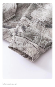 Custom High Quality 100% Cotton Branches Forest Pullover Oversized Boxy Heavy Weight Thick Luxury Camo Hoodies for <b>Men</b> OEM - Product Image 3