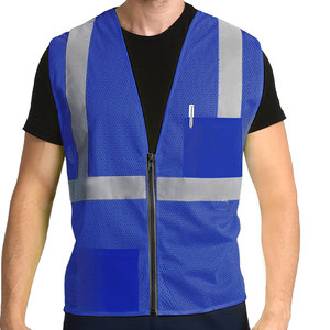Best Selling Men’s Reflective Safety Vest High Visibility spacious <b>large</b> pockets Waterproof Work Construction Vest Custom Logo - Product Image 2