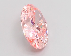 Diamant CVD rose vif fantaisie de forme ovale de luxe, cultivé en laboratoire, 3,49 carats, clarté VVS2, polissage excellent, diamant non monté pour bijoux - Product Image 4