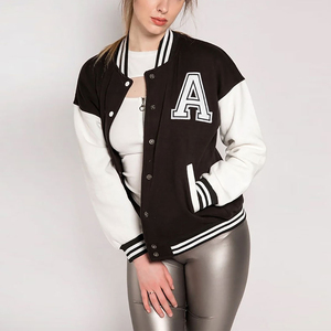 เสื้อแจ็คเก็ตวาร์ซิตี้คุณภาพพรีเมียมสำหรับผู้หญิง ผลิตจากวัสดุเป็นมิตรต่อสิ่งแวดล้อม ระบายอากาศได้ดี คอเสื้อ/ซับในถอดออกได้ ผลิตจากผ้าฝ้าย/ผ้าขนสัตว์ผสม เหมาะสำหรับฤดูใบไม้ผลิ รับผลิตแบบ OEM - Product Image 1