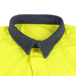 Camisas de Trabajo Reflectantes de Alta Visibilidad al por Mayor, Chaqueta Impermeable de Manga Larga, Algodón Poliéster 240GSM, Ropa de Seguridad para la Construcción - Product Image 4