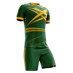 Wholesale Unisex Customizable 200Gsm plus size Soccer Jersey Set Shirt Shorts Breathable Quick Dry 100% Polyester Summer Premium - Product Image 2