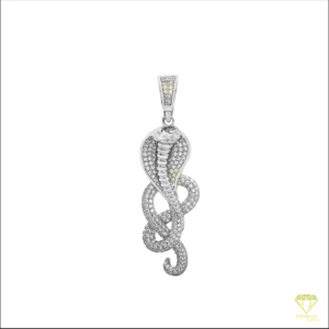 Collar con Colgante de Serpiente de Diseño con Brillantes Diamantes Cultivados en Laboratorio y Diseño de Joyería Urbana - Product Image 5