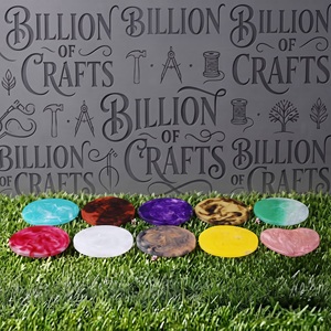 Multicolor Resin <b>Round</b> Eco-Friendly Non-Slip Coaster Decorative Beverage <b>Mats</b> for Modern Tabletop Decor - Product Image 1