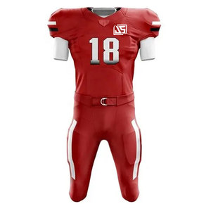 Material 100% poliéster, uniforme americano, tela ligera y transpirable, ideal para movimiento rápido y juegos intensos. - Product Image 1