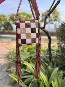 Sac à franges en cuir de vachette à motif occidental sculpté à la main beaux sacs de soirée de créateur pour femmes à usage multiple - Product Image 4