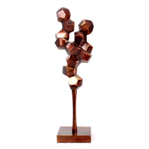 Gran escultura de abanico de aluminio fundido hecha a mano con acabado de Pátina verde a la venta a bajo precio - Product Image 5