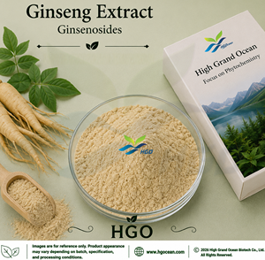 Approvisionnement direct d'usine HGO d'extrait de ginseng naturel pur (qualité alimentaire) spécification 70% ginsénosides (extrait standardisé) - Product Image 1