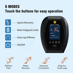 Foot Leg Massager Air Compression Massage Pants 6 Chamber Ankle Wrap Soreness Relief 8 Modes Rechargeable As All <b>Star</b> ODM OEM - Product Image 4