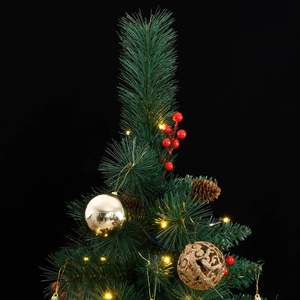 Sapin de Noël Artificiel Articulé avec 300 LED et Ensemble de Boules 94,5'' pour une Décoration Festive - Product Image 2