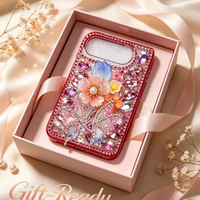 Nouvelle Arrivée 2026 – Série Luxe Pliable Faite Main avec Diamants Scintillants – Coques et Étuis pour iPhone 18 Duo