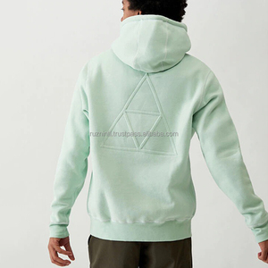 Sweat à capuche doublé polaire, style unisexe surdimensionné avec cordon de serrage, sweat-shirt chaud pour la mode urbaine d'hiver - Product Image 1