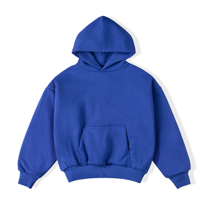 Sweat à capuche premium pour homme, en coton épais et lourd, de haute qualité, uni, surdimensionné, streetwear, logo personnalisé, sweat à capuche à enfiler - Product Image 4