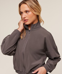 Chaqueta Deportiva para Mujer, Ajustada, Elástica en 4 Direcciones, Tejido Sin Costuras, con Logotipo Frontal, 220g - Product Image 4