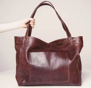 Trendy Women Faux Leather Handbag Two ZIP <b>Large</b> Capacity Shoulder Tote <b>Purse</b> Soft Premium Fashion Elegant Casual Office Bag - Product Image 6