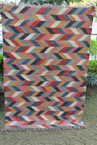 Tapis Kilim en jute fait main, réversible, en fibres naturelles, pour salon, hôtel et bureau, vente en gros - Product Image 5