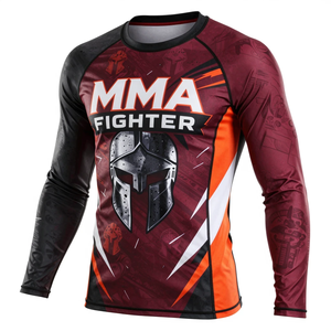 Camiseta Deportiva de Manga Larga para Hombre, Transpirable, UPF50+, Ajuste Suave, Secado Rápido, Compresión Deportiva de Spandex/Nylon - Product Image 4