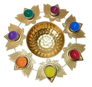Cuenco de Loto Promocional para Decoración de Puja, Cuenco de Latón Duradero para el Hogar, Cuenco Flotante de Loto Diwali para Diya - Product Image 1