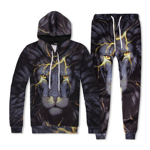 Survêtements d'été à capuche personnalisés de haute qualité, entièrement sublimés, pour femmes et hommes, en molleton 100% coton, vêtements de sport - Product Image 1