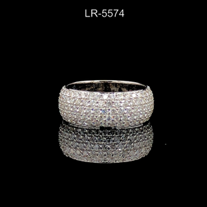 Anillo de plata de ley 925 con moissanita de brillo brillante, joyería de belleza eterna, diseño clásico de moda, moissanita de corte redondo - Product Image 6
